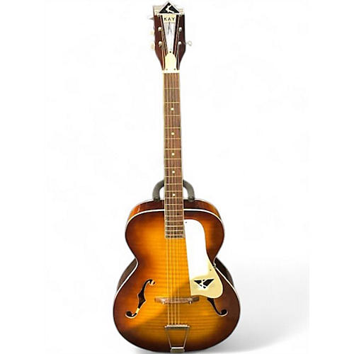 Vintage 1960 Kay N2 Archtop Natural Acoustic Guitar Natural