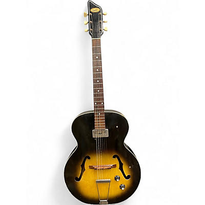 Vintage 1960 Supro H950 Ranchero Sunburst Hollow Body Electric Guitar