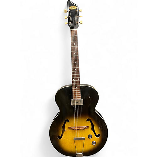 Vintage 1960 Supro H950 Ranchero Sunburst Hollow Body Electric Guitar Sunburst