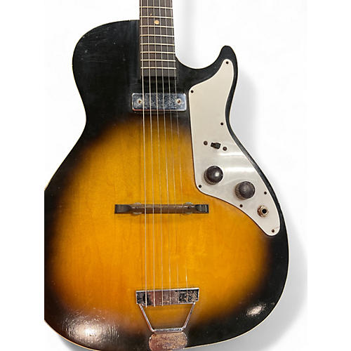 Vintage 1960s Airliner STRATOTONE SUNBURST Solid Body Electric Guitar SUNBURST