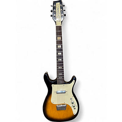 Vintage 1960s Alamo Titan 2 Color Sunburst Hollow Body Electric Guitar