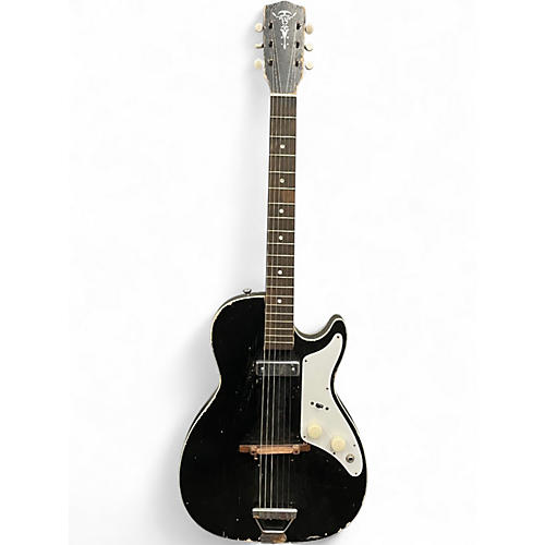 Vintage 1960s Alden (harmony) H45 Black Solid Body Electric Guitar Black