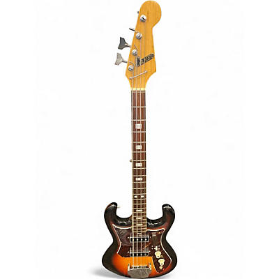 Vintage 1960s Cameo CAMEO DELUXE BASS 2 Color Sunburst Electric Bass Guitar