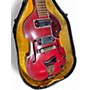 Vintage 1960s Conrad violin guitar Candy Apple Red Hollow Body Electric Guitar Candy Apple Red