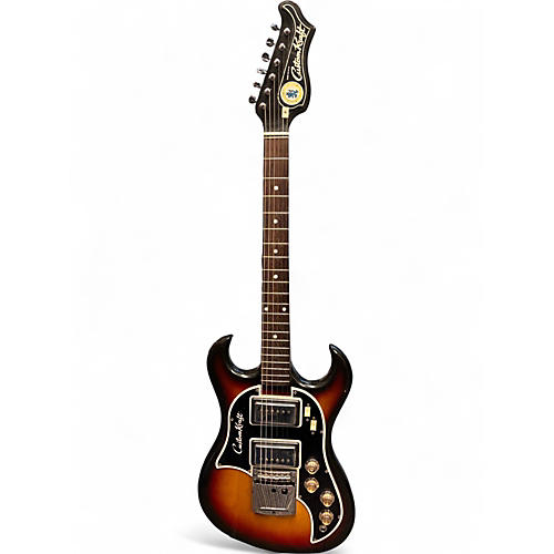 Vintage 1960s Custom Craft Beat Blaster 2 3 Color Sunburst Solid Body Electric Guitar 3 Color Sunburst