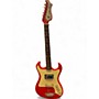 Vintage 1960s Custom Kraft 4165 Ambassador Deluxe Fiesta Red Solid Body Electric Guitar Fiesta Red