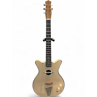 Vintage 1960s Danelectro Convertible Natural Acoustic Electric Guitar