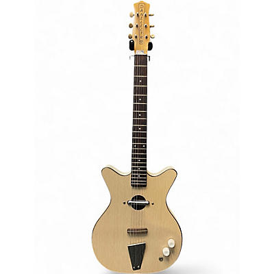 Vintage 1960s Danelectro Convertible White Acoustic Electric Guitar