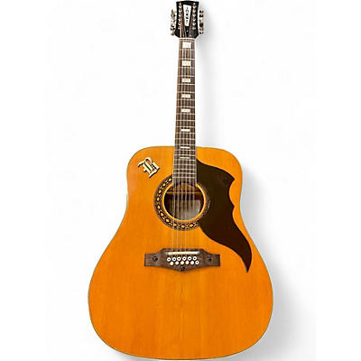 Vintage 1960s EKO RANGER XII Antique Natural 12 String Acoustic Guitar