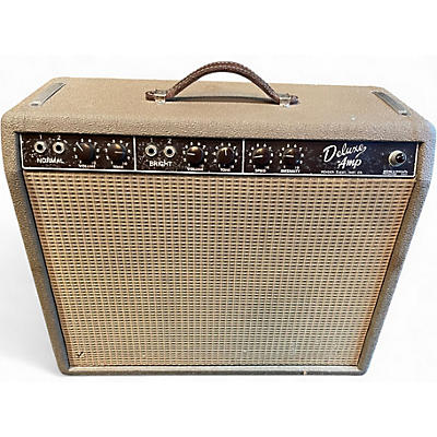 Vintage 1960s Fender Deluxe Tube Guitar Combo Amp