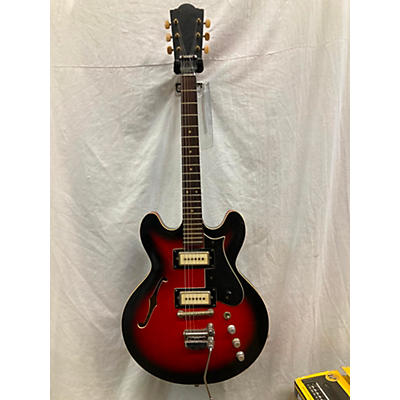 Framus Vintage 1960s Framus Atlantik 6 Semi-hollow Electric Redburst Hollow Body Electric Guitar