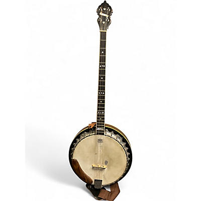 Vintage 1960s Gariepy 4 STRING BANJO Brown Banjo