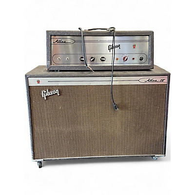 Vintage 1960s Gibson 60s Atlas piggyback combo Tube Guitar Amp Head