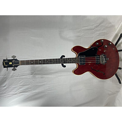 Gibson Vintage 1960s Gibson EB2 Red Electric Bass Guitar