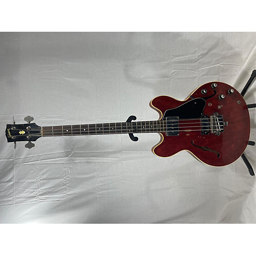 Gibson Vintage 1960s Gibson EB2 Red Electric Bass Guitar Red