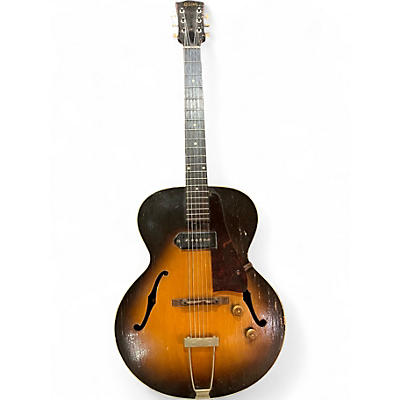 Vintage 1960s Gibson ES120 Sunburst Hollow Body Electric Guitar