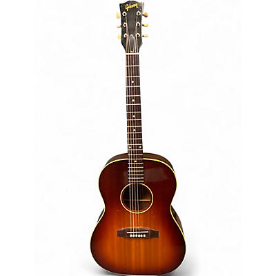 Vintage 1960s Gibson LG1 Dark Cherry Burst Acoustic Guitar