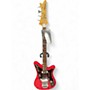 Vintage 1960s Goya Panther II Red Electric Bass Guitar Red