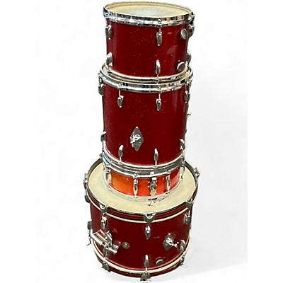 Vintage 1960s Gretsch Drums 4 Piece progressive jazz kit red sparkle Drum Kit