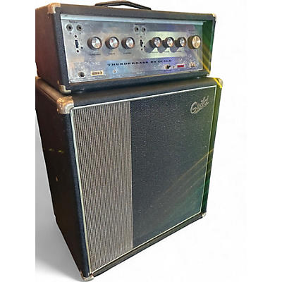 Vintage 1960s Guild Thunder Bass Head and Cabinet Tube Guitar Combo Amp