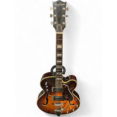 Vintage 1960s Guyatone SG-22T Natural Hollow Body Electric Guitar