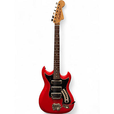 Vintage 1960s Hagstrom H-III Red Solid Body Electric Guitar