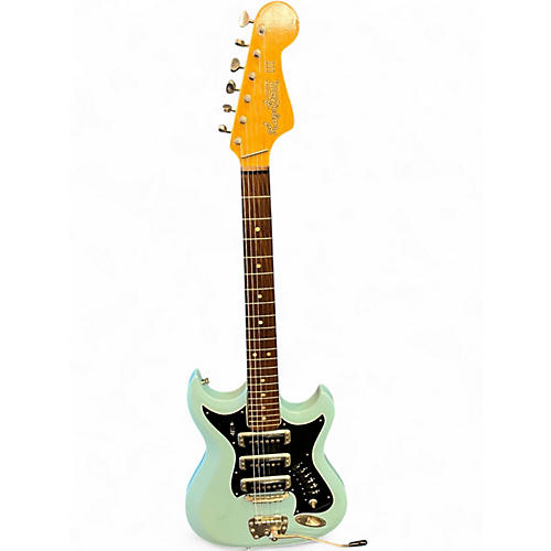Vintage 1960s Hagstrom III Blue Solid Body Electric Guitar Blue