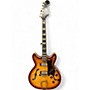 Vintage 1960s Hagstrom VIKING II Sunburst Hollow Body Electric Guitar Sunburst