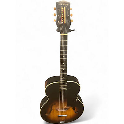 Vintage 1960s Harmony Broadway Vintage Sunburst Acoustic Guitar