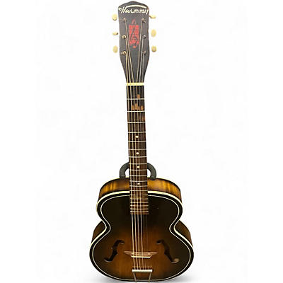 Vintage 1960s Harmony H1215 Sunburst Acoustic Guitar