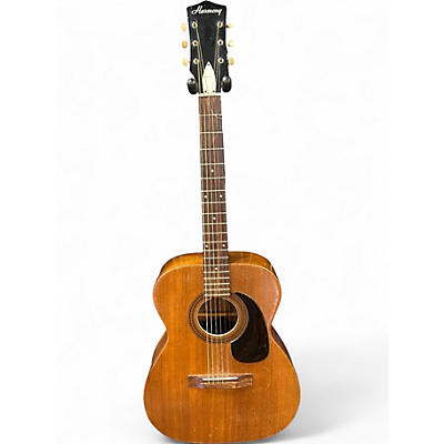 Vintage 1960s Harmony H165 Natural Acoustic Guitar