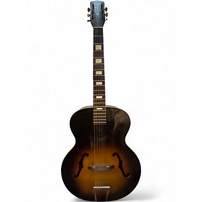 Vintage 1960s Harmony Master H945 2 Color Sunburst Acoustic Guitar