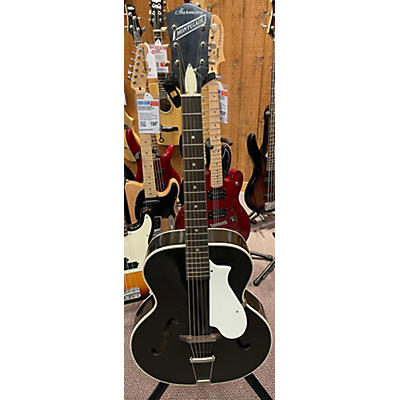 Harmony Vintage 1960s Harmony Montclair H956 Black Hollow Body Electric Guitar