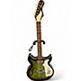 Vintage 1960s Harmony REBEL Green Hollow Body Electric Guitar Green