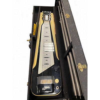 Vintage 1960s Harmony ROY SMECK Black and White Lap Steel