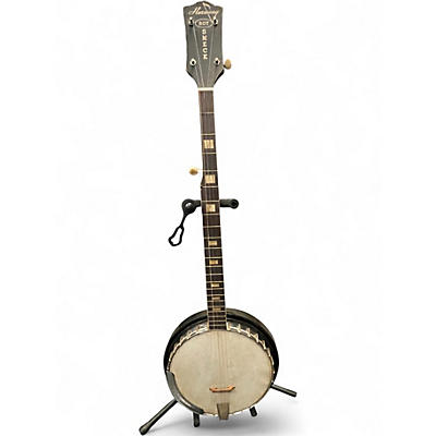 Vintage 1960s Harmony Roy Smeck Signature Natural Banjo