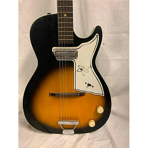 Harmony Vintage 1960s Harmony Stratotone Tobacco Burst Solid Body Electric Guitar Tobacco Burst