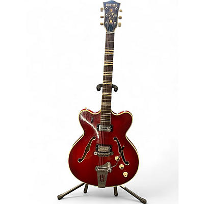 Vintage 1960s Hofner 4574 RED Hollow Body Electric Guitar