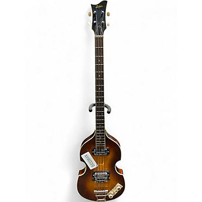 Vintage 1960s Hofner 500/1 Violin Tobacco Sunburst Electric Bass Guitar