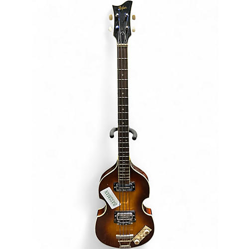 Vintage 1960s Hofner 500/1 Violin Tobacco Sunburst Electric Bass Guitar Tobacco Sunburst