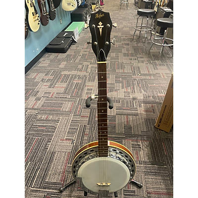 Vintage 1960s Hofner 739  Closed Back Banjo Antique Natural Banjo