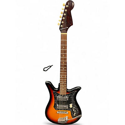 Vintage 1960s Kawai / Teisco Tulip sunburst Solid Body Electric Guitar