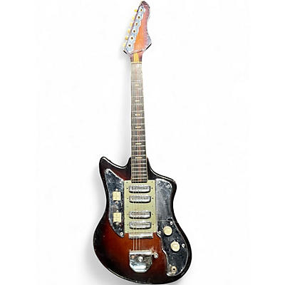 Vintage 1960s Kawai s180 hound dog 2 Color Sunburst Solid Body Electric Guitar