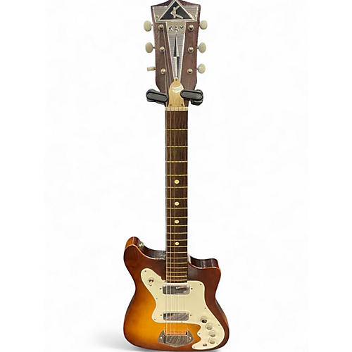 Vintage 1960s Kay 1960's kay vanguard Tobacco Burst Solid Body Electric Guitar Tobacco Burst