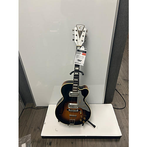 Kay Vintage 1960s Kay K6700 Barney Kessel Sunburst Hollow Body Electric Guitar Sunburst