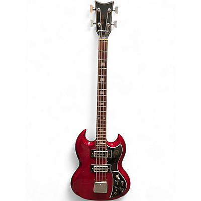 Vintage 1960s Kay SG BASS CHERRY RED Electric Bass Guitar