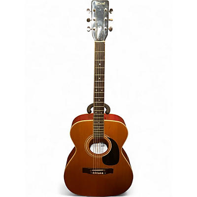 Vintage 1960s Kent KT310 Natural top Cherry back Acoustic Guitar