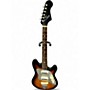 Vintage 1960s Kent Polaris 3 Tone Sunburst Solid Body Electric Guitar 3 Tone Sunburst