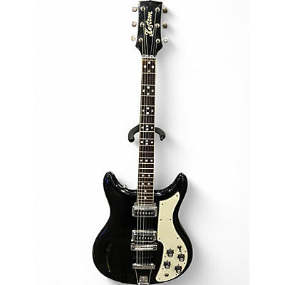 Vintage 1960s Kustom K200 Guitar Black Hollow Body Electric Guitar