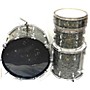 Vintage Ludwig Vintage 1960s Ludwig 4 piece 4 Piece Classic Black Diamond Pearl Drum Kit black diamond pearl